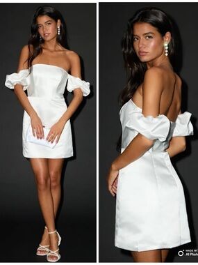 strapless open back dress Isla Wrap Front Flutter Sleeve Dress  harlow & poppy